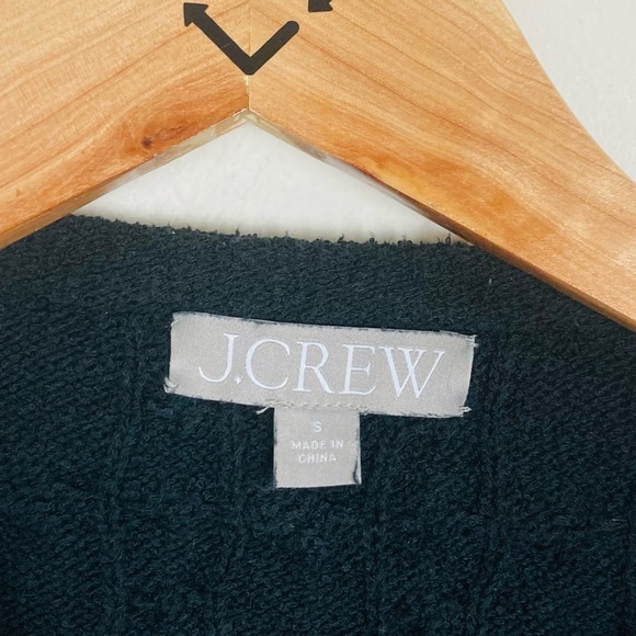 J. Crew Odette cable knit lady jacket sweater in black with gold buttons. Small - Picture 6 of 7